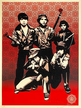 Load image into Gallery viewer, SHEPARD FAIREY 'Defiant Youth' Screen Print (Rare AP)