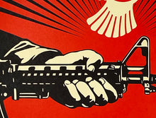 Load image into Gallery viewer, SHEPARD FAIREY 'God Saves & Satan Invests' Screen Print - Signari Gallery