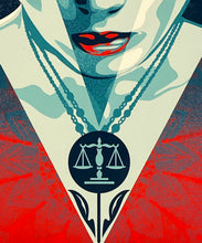 Load image into Gallery viewer, SHEPARD FAIREY 'Justice Woman' 2-Screen Print Set