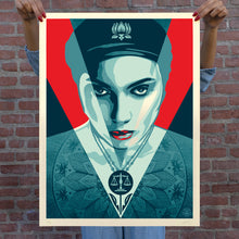 Load image into Gallery viewer, SHEPARD FAIREY 'Justice Woman' 2-Screen Print Set
