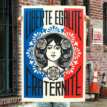 Load image into Gallery viewer, SHEPARD FAIREY 'Liberté, Égalité, Fraternité ' Offset Lithograph - Signari Gallery