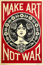 Load image into Gallery viewer, SHEPARD FAIREY 'Make Art Not War' Offset Lithograph