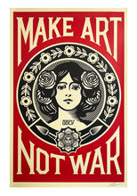 Load image into Gallery viewer, SHEPARD FAIREY 'Make Art Not War' Offset Lithograph