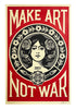 SHEPARD FAIREY 'Make Art Not War' Offset Lithograph