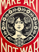 Load image into Gallery viewer, SHEPARD FAIREY 'Make Art Not War' Offset Lithograph