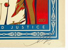Load image into Gallery viewer, SHEPARD FAIREY 'Peace & Justice: Haiti' Screen Print - Signari Gallery