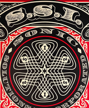 Load image into Gallery viewer, SHEPARD FAIREY 'SSI: Mea Culpa' (black/red) Screen Print