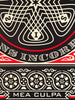 SHEPARD FAIREY 'SSI: Mea Culpa' (black/red) Screen Print