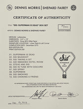Load image into Gallery viewer, SHEPARD FAIREY 'Sid: Superman is Dead' 10 Letterpress Box Set