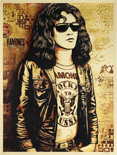 Load image into Gallery viewer, SHEPARD FAIREY 'Tommy Ramone' (red) Screen Print (270)