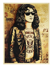 Load image into Gallery viewer, SHEPARD FAIREY 'Tommy Ramone' (red) Screen Print (270)