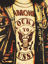 Load image into Gallery viewer, SHEPARD FAIREY 'Tommy Ramone' (red) Screen Print (270)