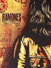 Load image into Gallery viewer, SHEPARD FAIREY 'Tommy Ramone' (red) Screen Print (270)