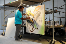 Load image into Gallery viewer, XENO aka Michael Langebeck 'Locked' Original on Wrapped Canvas - Signari Gallery