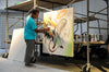 XENO aka Michael Langebeck 'Locked' Original on Wrapped Canvas - Signari Gallery