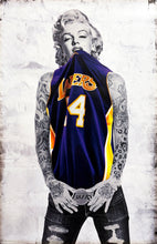 Load image into Gallery viewer, ARTIFICIAL INTELLIGENCE &#39;Lakers Marilyn&#39; (2020) Offset Lithograph Poster