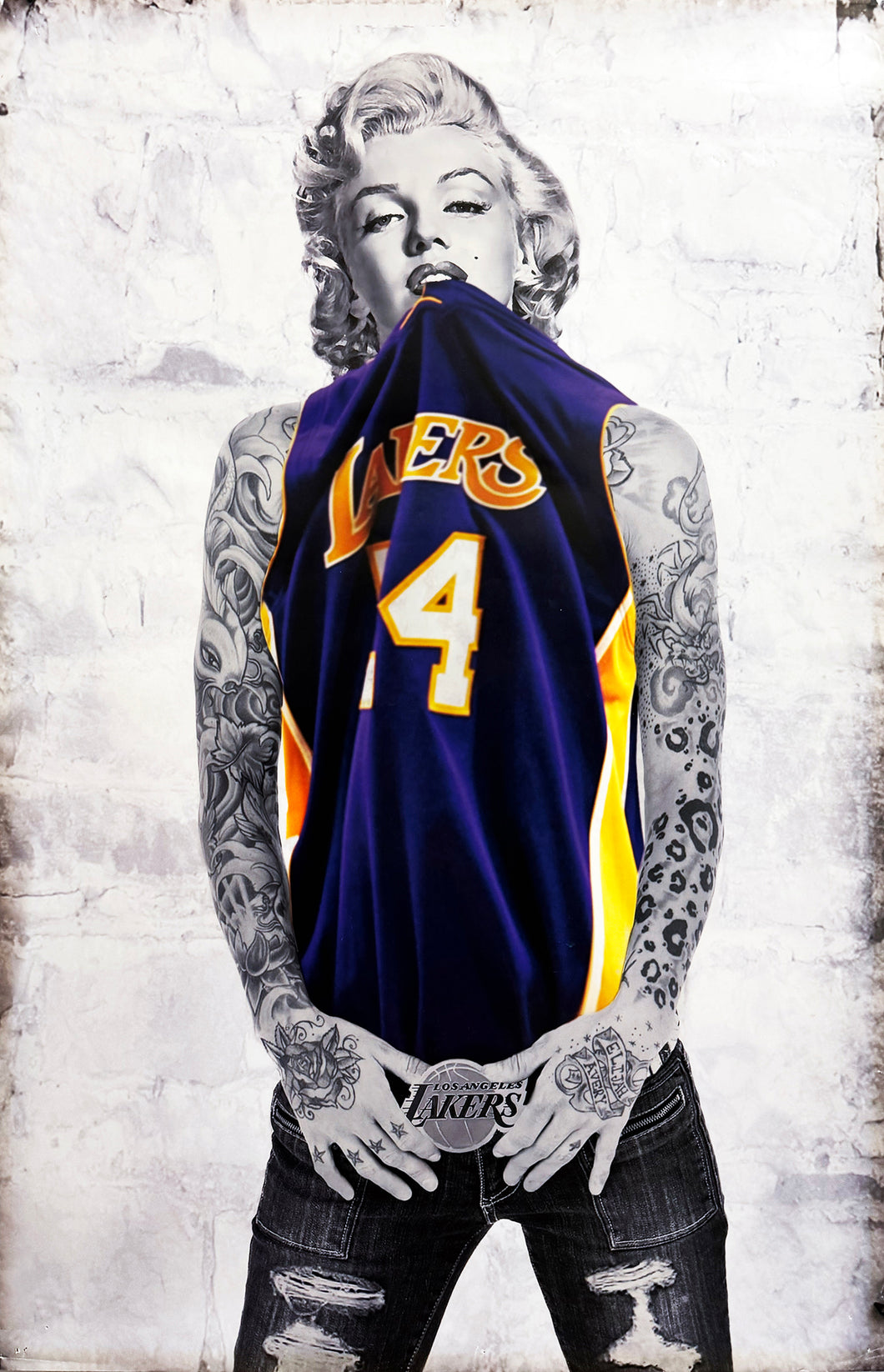 ARTIFICIAL INTELLIGENCE 'Lakers Marilyn' (2020) Offset Lithograph Poster
