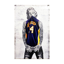 Load image into Gallery viewer, ARTIFICIAL INTELLIGENCE &#39;Lakers Marilyn&#39; (2020) Offset Lithograph Poster