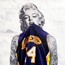 Load image into Gallery viewer, ARTIFICIAL INTELLIGENCE &#39;Lakers Marilyn&#39; (2020) Offset Lithograph Poster