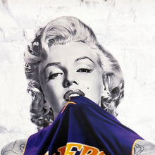 Load image into Gallery viewer, ARTIFICIAL INTELLIGENCE &#39;Lakers Marilyn&#39; (2020) Offset Lithograph Poster