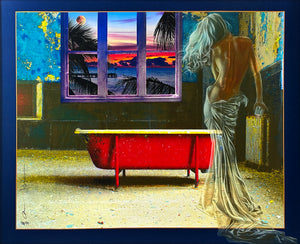 ADAM SCOTT ROTE 'Dream a Little Dream - Hawaii' Custom Framed Giclée on Canvas - Signari Gallery 