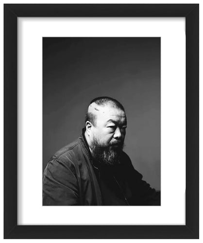 AI WEIWEI 'Making Sense: Portrait' (2023) Framed Museum Show Postcard - Signari Gallery 