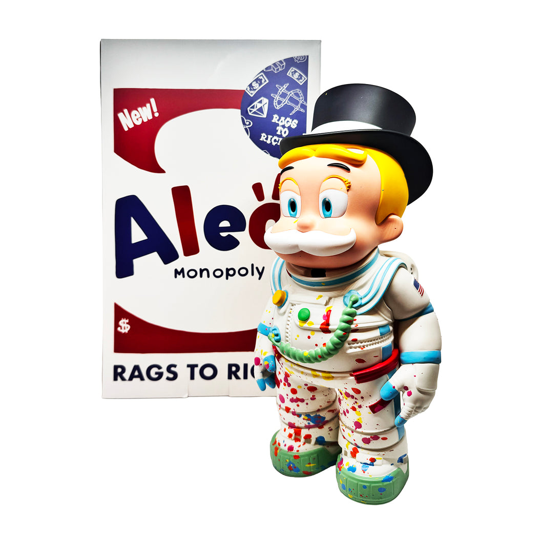 ALEC MONOPOLY 'Space Man Richie' (2023) Hand-Painted Designer Art Sculpture (AP)