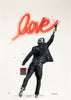 ALESSIO B 'Paint Love' (2020) Hand-Finished Screen Print (white) - Signari Gallery 