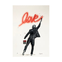 Load image into Gallery viewer, ALESSIO B &#39;Paint Love&#39; (2020) Hand-Finished Screen Print (white) - Signari Gallery 