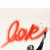ALESSIO B 'Paint Love' (2020) Hand-Finished Screen Print (white) - Signari Gallery 