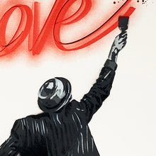 Load image into Gallery viewer, ALESSIO B &#39;Paint Love&#39; (2020) Hand-Finished Screen Print (white) - Signari Gallery 