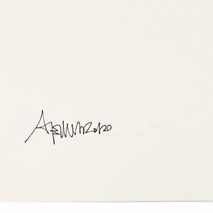 ALESSIO B 'Paint Love' (2020) Hand-Finished Screen Print (white) - Signari Gallery 