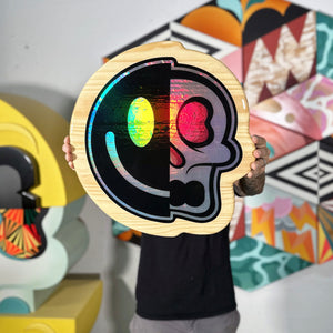 ALEX YANES 'Holographic' (2024) Resin AP Print on Wood