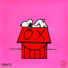 Load image into Gallery viewer, MR. ANDRE 'Snoopy Naps on Red House' (2018) Rare Peanuts Screen Print - Signari Gallery 