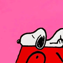 Load image into Gallery viewer, MR. ANDRE 'Snoopy Naps on Red House' (2018) Rare Peanuts Screen Print - Signari Gallery 