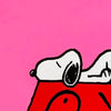 MR. ANDRE 'Snoopy Naps on Red House' (2018) Rare Peanuts Screen Print - Signari Gallery 