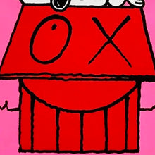 Load image into Gallery viewer, MR. ANDRE 'Snoopy Naps on Red House' (2018) Rare Peanuts Screen Print - Signari Gallery 