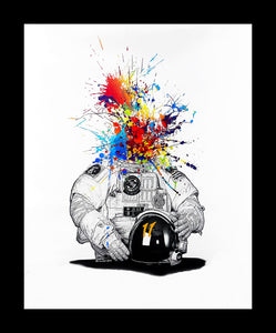 BALDART aka ANDY BAKER 'God of Art' (2015) Giclée on Canvas - Signari Gallery 