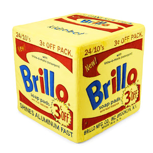 ANDY WARHOL 'Brillo Box' (2022) Large Plush Cube Collectible
