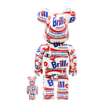 Load image into Gallery viewer, ANDY WARHOL x BE@RBRICK &#39;Brillo Box&#39; (2020) Designer Art Figure Set