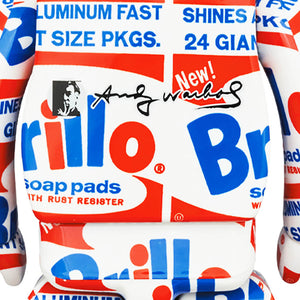 ANDY WARHOL x BE@RBRICK 'Brillo Box' (2020) Designer Art Figure Set