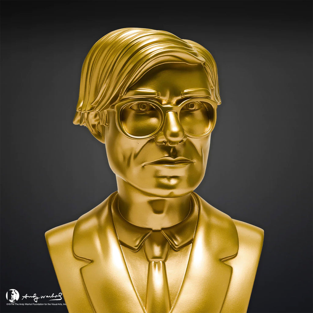 ANDY WARHOL x KidRobot 'The Bust' (gold) Vinyl Artist Bust - Signari Gallery 