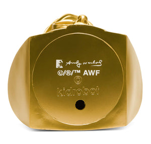 ANDY WARHOL x KidRobot 'The Bust' (gold) Vinyl Artist Bust - Signari Gallery 