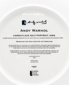 ANDY WARHOL 'Camouflage Self Portrait' Porcelain Plate - Signari Gallery 