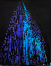 Load image into Gallery viewer, ANDY WARHOL &#39;Cologne Cathedral&#39; (1985) Rare Offset Lithograph Print (blue)