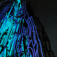 Load image into Gallery viewer, ANDY WARHOL &#39;Cologne Cathedral&#39; (1985) Rare Offset Lithograph Print (blue)