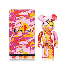 Load image into Gallery viewer, ANDY WARHOL x Be@rbrick &#39;Pink Camo&#39; (2017) Designer Vinyl Art Figure (1000%)