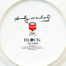 Load image into Gallery viewer, ANDY WARHOL x Block China '100 Cans' (1998) Framed Porcelain Dinnerware (salad)