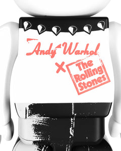 ANDY WARHOL x Be@rbrick 'Rolling Stones: Sticky Fingers' (2023) Designer Art Figure Set