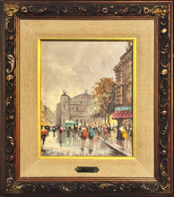 Load image into Gallery viewer, ANTONIO DeVITY &#39;Paris Street Scene 2&#39; (1950-60&#39;s) Framed Original Oil on Canvas